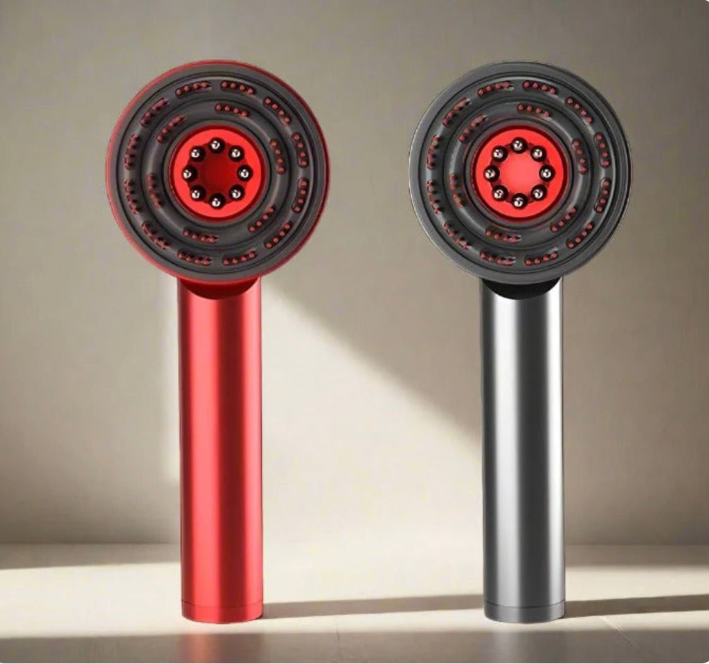 Peigne de Massage électrique à vibrations, thérapie à la lumière rouge, brosse de Massage pour la croissance des cheveux, Anti-perte de cheveux, applicateur d'huile liquide, soins capillaire